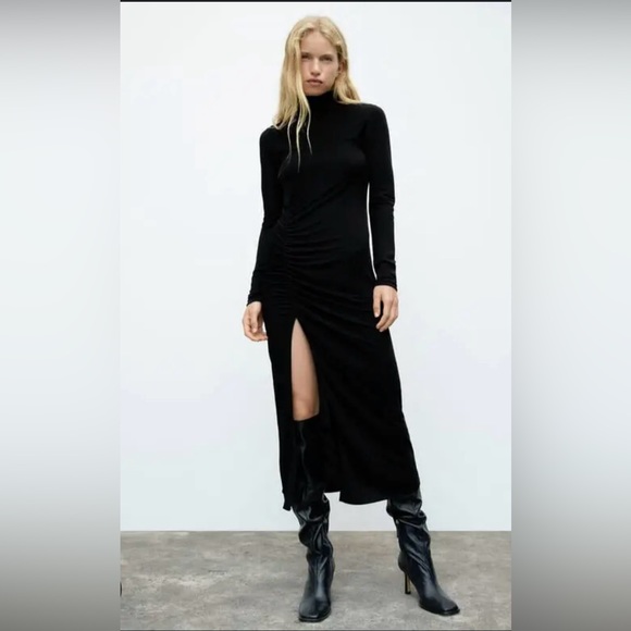 draped sheath dress zara